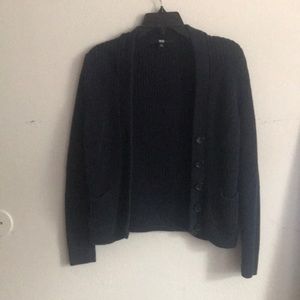 Uniqlo navy blue cardigan with buttons